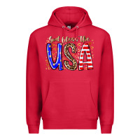 Cardinal god bless the usa Premium Hoodie - RacoonDesign