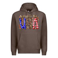 Coffee god bless the usa Premium Hoodie - RacoonDesign
