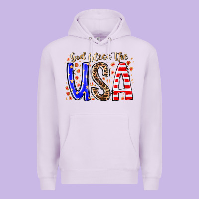 God Bless The Usa Premium Hoodie Designed By Racoondesign