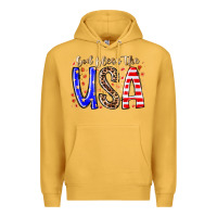 Mustard god bless the usa Premium Hoodie - RacoonDesign