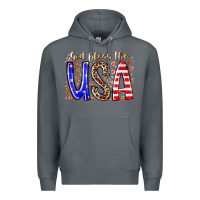 Rock god bless the usa Premium Hoodie - RacoonDesign