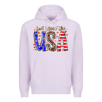 Lilac god bless the usa Premium Hoodie - RacoonDesign