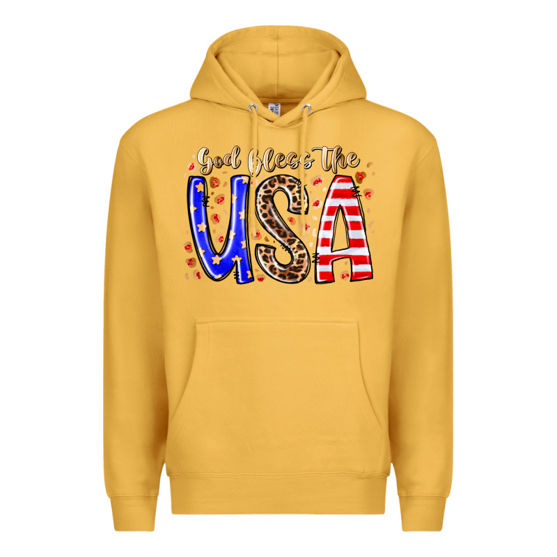 God Bless The Usa Premium Hoodie by RacoonDesign | Teevron