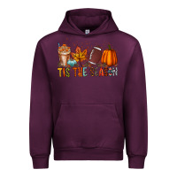 Mauve Wine tis the season Urban Hoodie - RacoonDesign