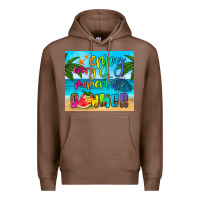 Chestnut enjoy every moment of summer Premium Hoodie - HRA Design Shop