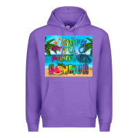 Purple enjoy every moment of summer Premium Hoodie - HRA Design Shop