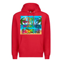 Red enjoy every moment of summer Premium Hoodie - HRA Design Shop
