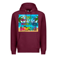 Burgundy enjoy every moment of summer Premium Hoodie - HRA Design Shop