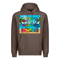 Coffee enjoy every moment of summer Premium Hoodie - HRA Design Shop