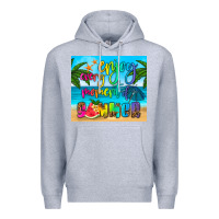 Heather Grey enjoy every moment of summer Premium Hoodie - HRA Design Shop