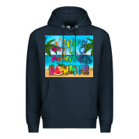 Navy enjoy every moment of summer Premium Hoodie - HRA Design Shop