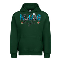 Forest Green Nurse life Urban Hoodie - CowhideDigitalArt