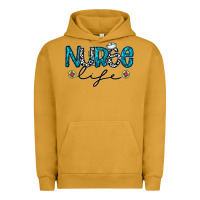 Pigment Peanut Butter Nurse life Urban Hoodie - CowhideDigitalArt