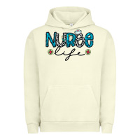 Pigment Pistachio Nurse life Urban Hoodie - CowhideDigitalArt