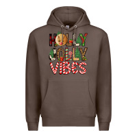 Coffee holly jolly vibes Premium Hoodie - FaDigitalArtStudio