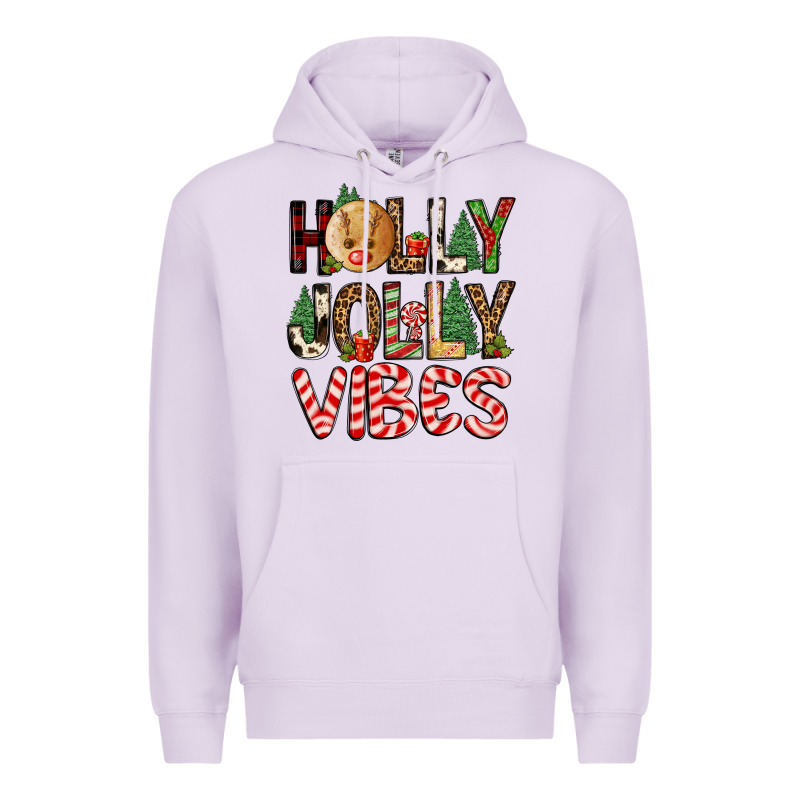 Holly Jolly Vibes Premium Hoodie by FaDigitalArtStudio | Teevron