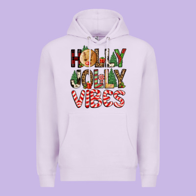 Holly Jolly Vibes Premium Hoodie Designed By Fadigitalartstudio