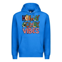 True Royal holly jolly vibes Premium Hoodie - FaDigitalArtStudio