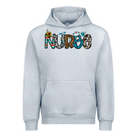 Heather Grey nurse Urban Hoodie - CowhideDigitalArt