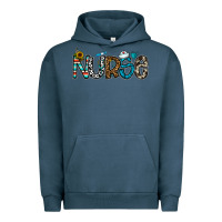 Pigment Midnight Navy nurse Urban Hoodie - CowhideDigitalArt
