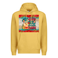 Antique Gold drink in my hand toes in the sand tumbler Premium Hoodie - HRA Design Shop