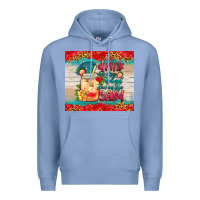 Colony Blue drink in my hand toes in the sand tumbler Premium Hoodie - HRA Design Shop