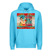 Ocean Blue drink in my hand toes in the sand tumbler Premium Hoodie - HRA Design Shop