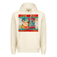Tofu drink in my hand toes in the sand tumbler Premium Hoodie - HRA Design Shop