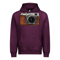 Mauve Wine vintage camera Urban Hoodie - FaDigitalArtStudio