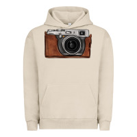Pigment French Oak vintage camera Urban Hoodie - FaDigitalArtStudio