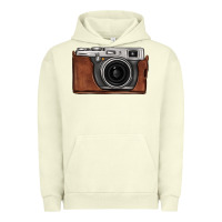 Pigment Pistachio vintage camera Urban Hoodie - FaDigitalArtStudio
