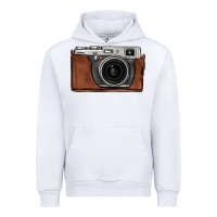 White vintage camera Urban Hoodie - FaDigitalArtStudio