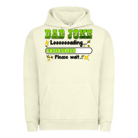 Pigment Pistachio dad joke loading please wait Urban Hoodie - HRA Design Shop
