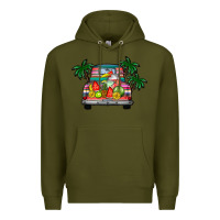 Army Green summer truck Premium Hoodie - CowhideDigitalArt