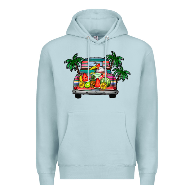 Summer Truck Premium Hoodie by CowhideDigitalArt | Teevron