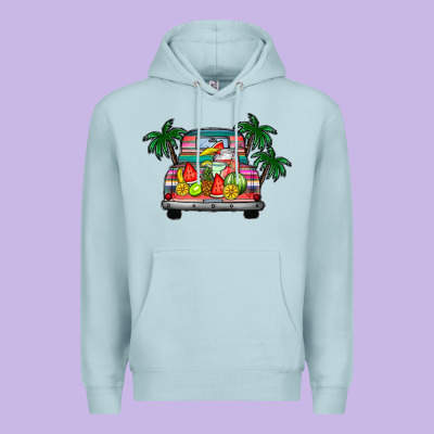 Summer Truck Premium Hoodie Designed By Cowhidedigitalart