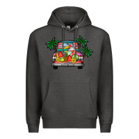 Charcoal Heather summer truck Premium Hoodie - CowhideDigitalArt