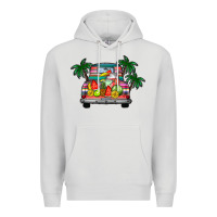 Dove Grey summer truck Premium Hoodie - CowhideDigitalArt