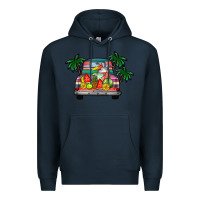 Navy summer truck Premium Hoodie - CowhideDigitalArt