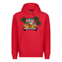 Red summer truck Premium Hoodie - CowhideDigitalArt
