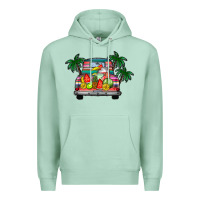Seafoam summer truck Premium Hoodie - CowhideDigitalArt