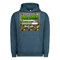Pigment Midnight Navy dad joke loading please wait Urban Hoodie - HRA Design Shop