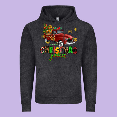 Christmas Junkie Vintage Hoodie Designed By Adodesignshop