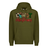 Army Green howdy christmas Premium Hoodie - FaDigitalArtStudio