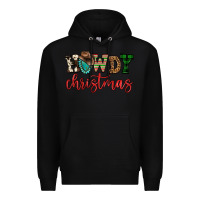 Black howdy christmas Premium Hoodie - FaDigitalArtStudio