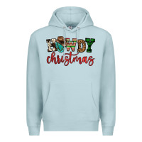 Blue Mist howdy christmas Premium Hoodie - FaDigitalArtStudio