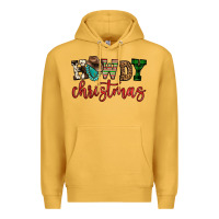 Mustard howdy christmas Premium Hoodie - FaDigitalArtStudio