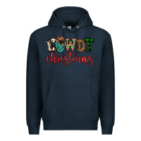 Navy howdy christmas Premium Hoodie - FaDigitalArtStudio