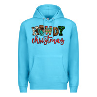 Ocean Blue howdy christmas Premium Hoodie - FaDigitalArtStudio