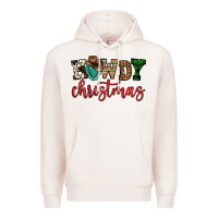 Pale Pink howdy christmas Premium Hoodie - FaDigitalArtStudio